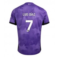 Camiseta Liverpool Luis Diaz #7 Tercera Equipación Replica 2023-24 mangas cortas